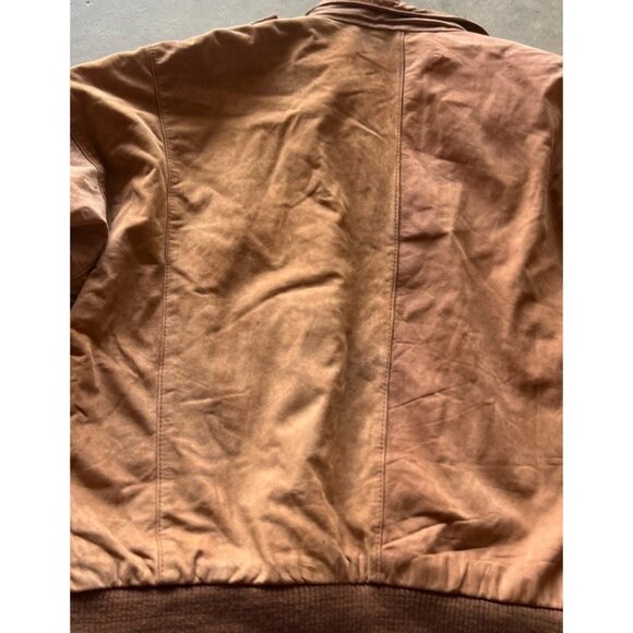 Vintage ADA Brown Leather Jacket Women’s Sz L Multipocket Patina Biker - Picture 9 of 13